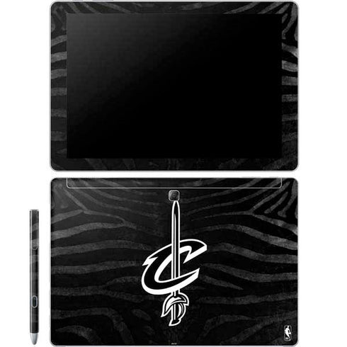 NBA Cleveland Cavaliers Black Animal Print Galaxy Book 12in Skin